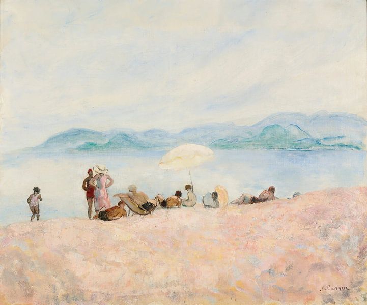 On The Beach, Henri Lebasque by Masterful Masters