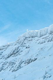Hochgrat summit snow-covered and icy by Leo Schindzielorz