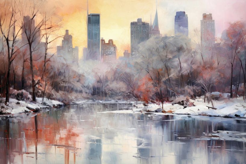 Central Park in Winter by ARTemberaubend