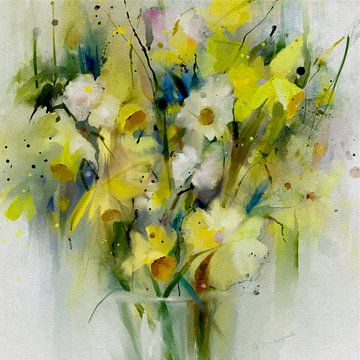 Daffodils by annemiek art