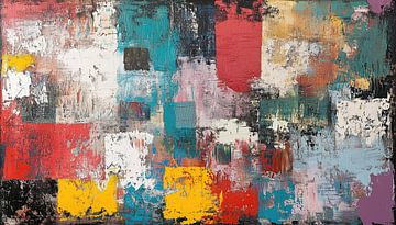 Abstracte zachte kleuren panorama