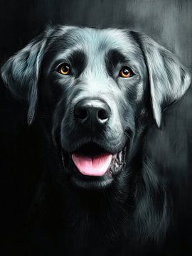 Labrador Retriever Hund Portrait #Hund von JBJart Justyna Jaszke