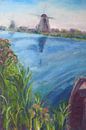 Molen in Kinderdijk. van JeannineC thumbnail
