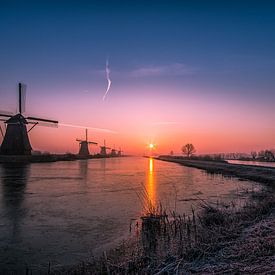 Sunrise Kinderdijk 2 by Henk Smit