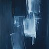 abstract blauw | Blue Light Shift van Modern Collection