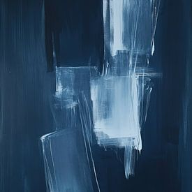 abstrait bleu | Blue Light Shift sur Collection Moderne