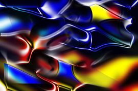 Thema: Verschlungene Farben und Linien von Karl-Heinz Petersitzke