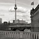 Bode-Museum mit Blick auf Berliner Fernsehturm von Silva Wischeropp Miniaturansicht