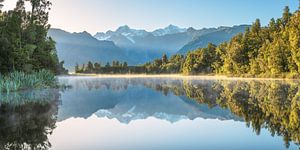 Nouvelle-Zélande Lake Matheson Panorama sur Jean Claude Castor