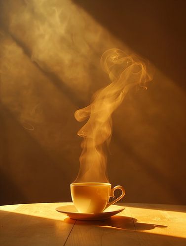 kop koffie of cappuccino drinken