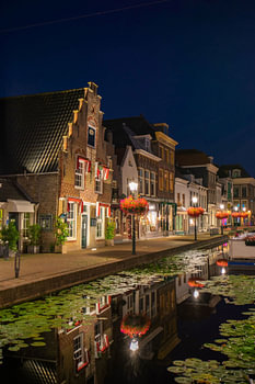 maassluis zuidvliet blue hour weerspiegeling