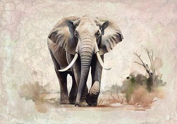 African elephant by Lucia