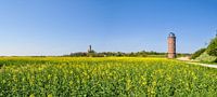 Schinkelturm, neuer Leuchturm & Peilturm, Kap Arkona, Rapsfeld von GH Foto & Artdesign Miniaturansicht