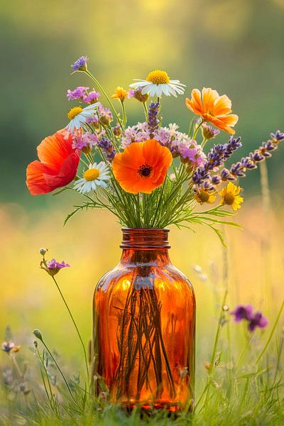 Boeket pot van Poster Art Shop