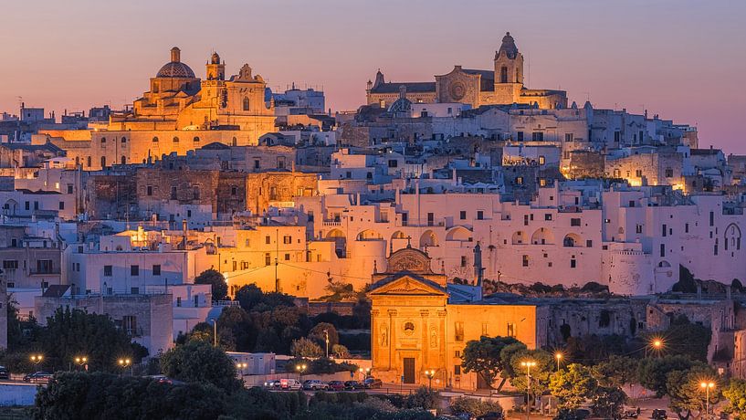 Sunset in Ostuni, Puglia, Italy by Henk Meijer Photography