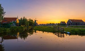 Sonnenuntergang in der Zaanse Schans 