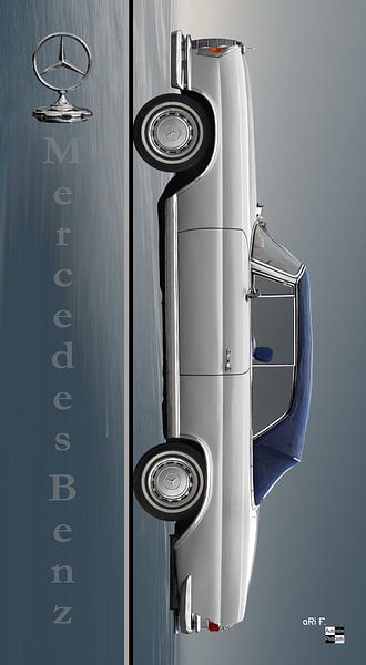 Mercedes-Benz W 111 Cabriolet in original colour by aRi F. Huber
