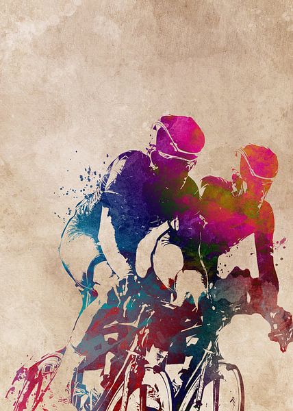Radfahren Fahrrad Sport Kunst #Radfahren #Fahrrad von JBJart Justyna Jaszke