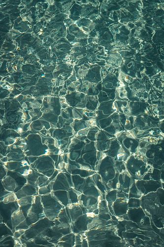Water in een zwembad | reisfotografie print | Griekenland