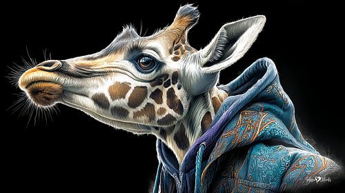 giraffe portrait