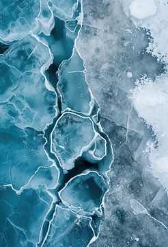 Winterwonder in het ijs van fernlichtsicht