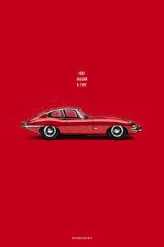 Cars in Colours, Jaguar E-Type by Theodor Decker