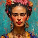 Frida poster kunstdruk van Niklas Maximilian thumbnail