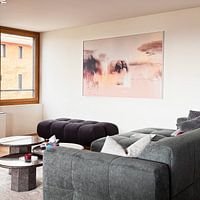 Klantfoto: Whispers of the Savanna van Studio Allee, op canvas