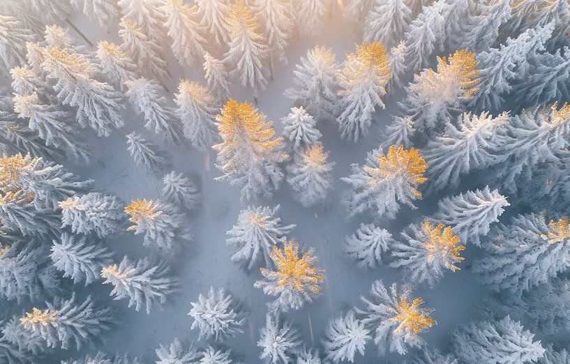 Morgenlicht im Schneewald von fernlichtsicht
