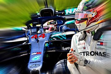 Lewis Hamilton - F1 World Champion 2008, 2014, 2015, 2017, 2018, and 2019 van DeVerviers