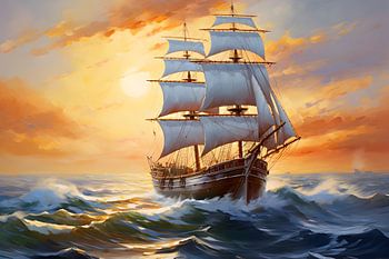 Das imposante Segelschiff