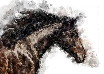 Braunes Pferd von Theodor Decker
