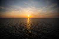 Sonnenuntergang vom Boot aus