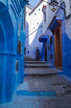 Alley in Chefchaouen, Morocco