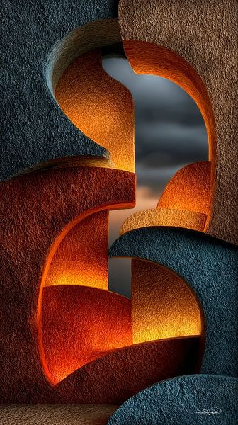formes et textures abstraites par Gelissen Artworks