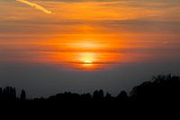 Zonsondergang met prachtige gloed