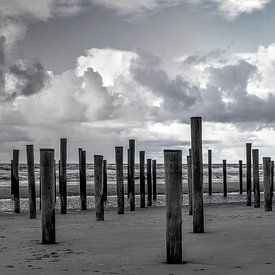 Chapeaux de plage sur Evert Middelbeek