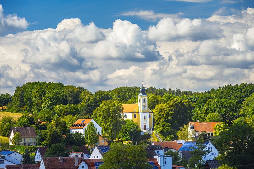 The idyllic village of Lindkirchen in the Hallertau region by ManfredFotos