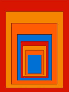 MODERN COLOURFUL GEOMETRIC ABSTRACT ART by Online Arts