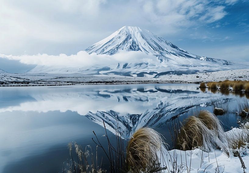 Berglandschaft im Winter von fernlichtsicht