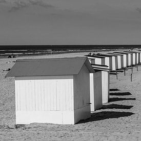 Strandhuisjes bij Paal 9 Texel sur Henri Kok