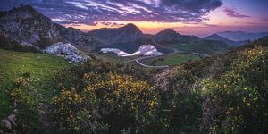 Asturies Picos de Eruopa Lago de Enol Panorama