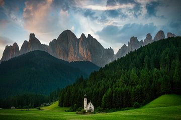 Val di Funes in the morning by Roy Poots