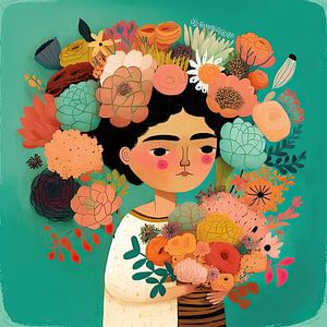 Mexicaans bloemenmeisje