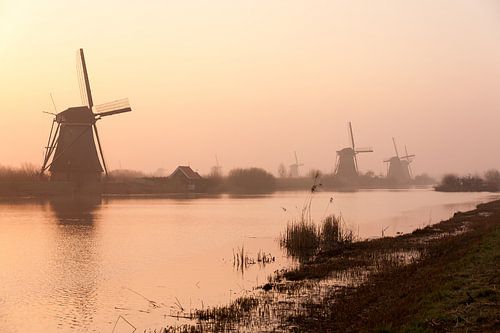 Kinderdijk zonsopkomst
