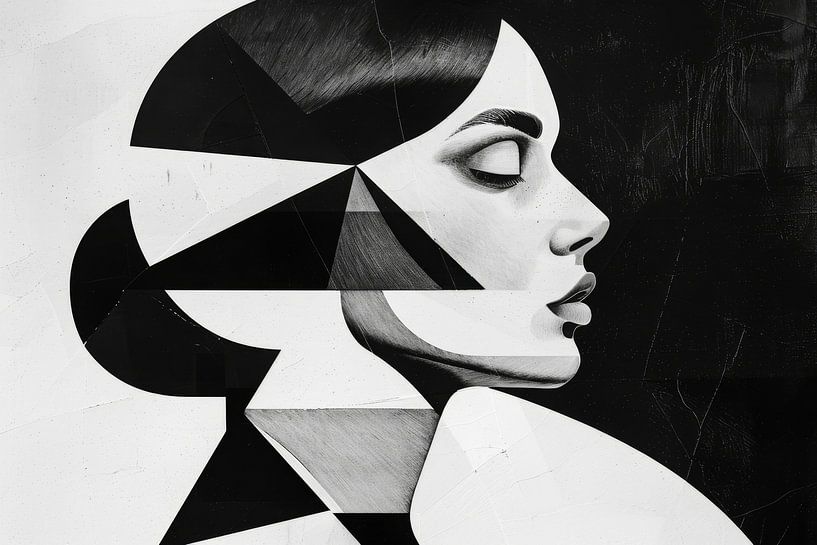 Portret van een vrouw van Poster Art Shop