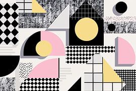 Formes géométriques abstraites dans des tons pastel sur Imperial Art House