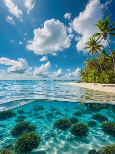prachtig uitzicht op het strand