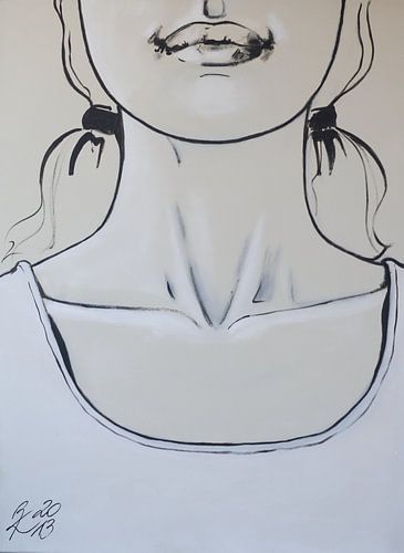 Fille en chemise blanche