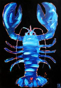 Blue Lobster van Atelier Paint-Ing